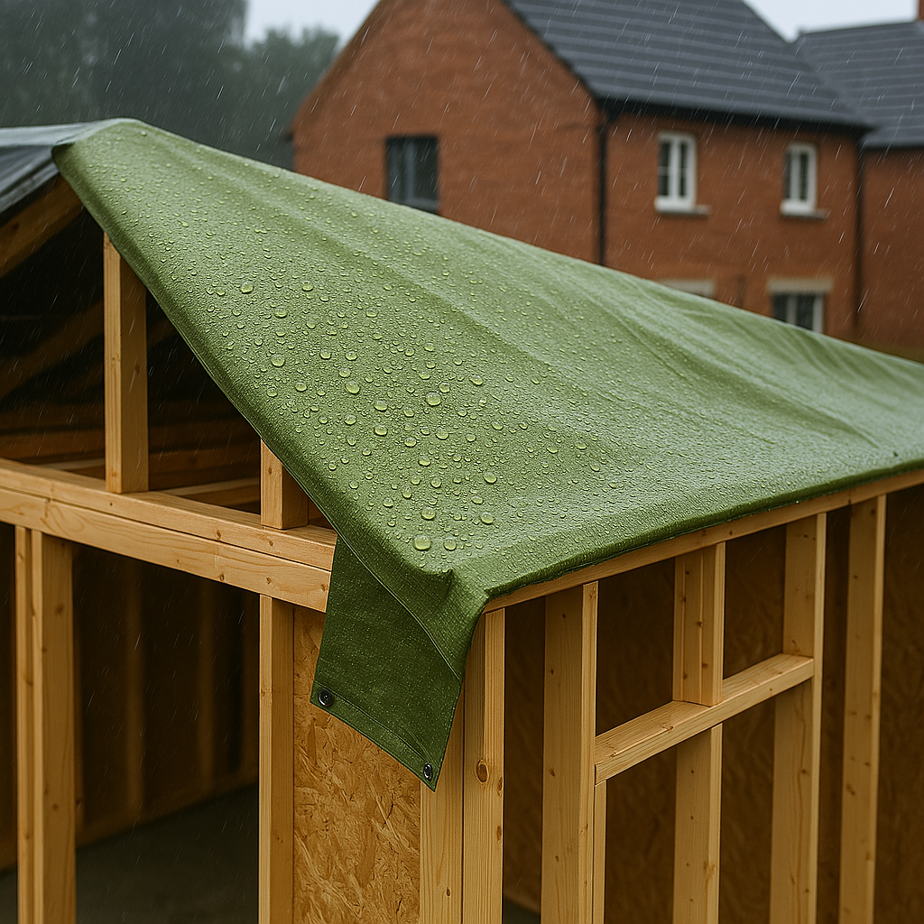 High-Performance Green Silver Tarpaulin – 270gsm Waterproof & Rot-Proof Cover