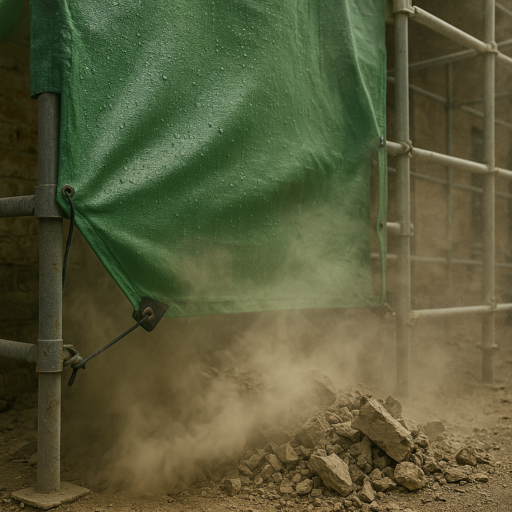 High-Performance Green Silver Tarpaulin – 270gsm Waterproof & Rot-Proof Cover