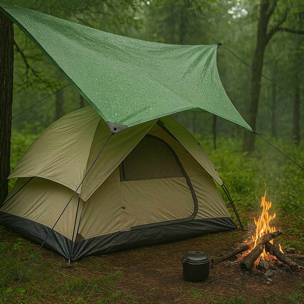 High-Performance Green Silver Tarpaulin – 270gsm Waterproof & Rot-Proof Cover