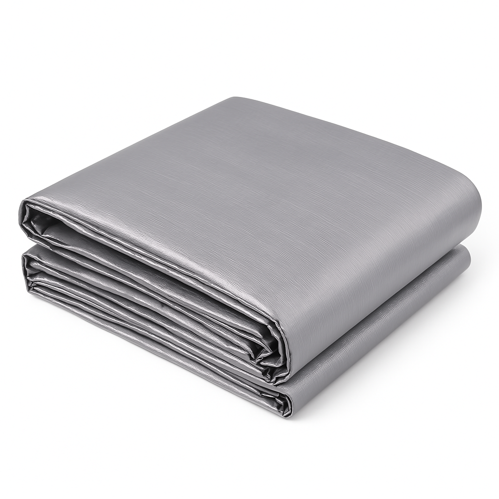 Waterproof & UV-Proof Heavy-Duty Tarpaulin 140GSM Silver Tarp for Cars, Boats & Garden Gear