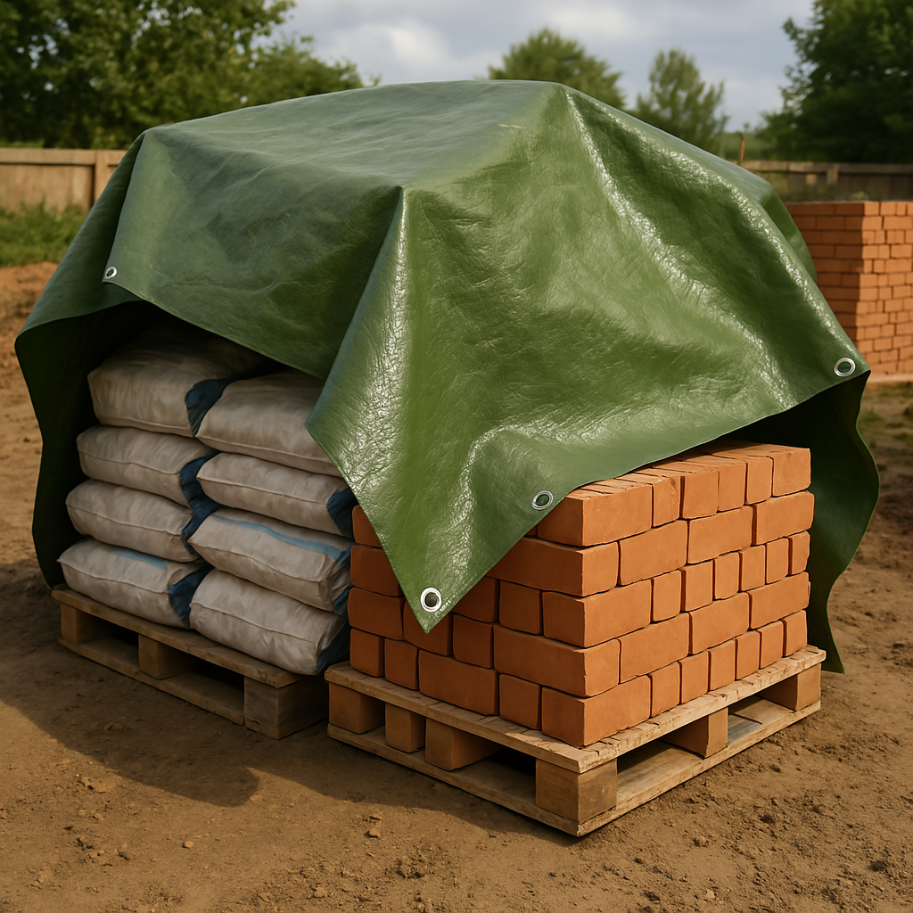 High-Performance Green Silver Tarpaulin – 270gsm Waterproof & Rot-Proof Cover