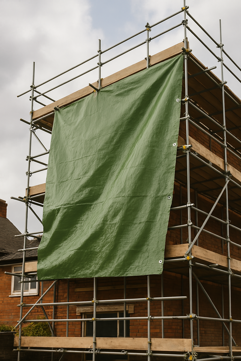 High-Performance Green Silver Tarpaulin – 270gsm Waterproof & Rot-Proof Cover