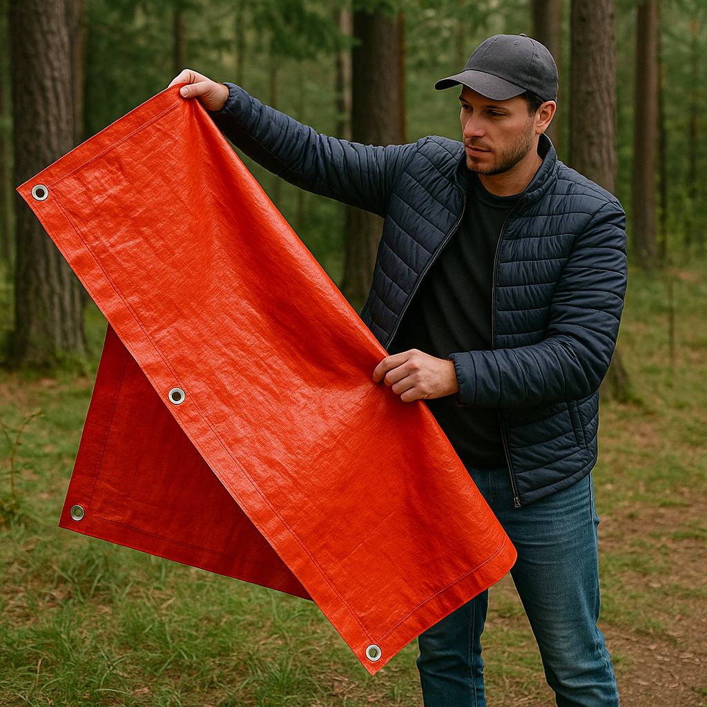 Heavy Duty 90GSM Tarpaulin – Premium Waterproof Cover for Furniture Caravans and Outdoor Protection