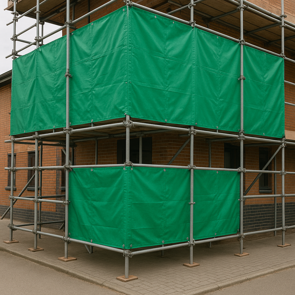 Super Heavy Duty PVC Green Tarpaulin – 570g/m² Ultra Durable Waterproof Tarp for Industrial, Outdoor, and Construction Use