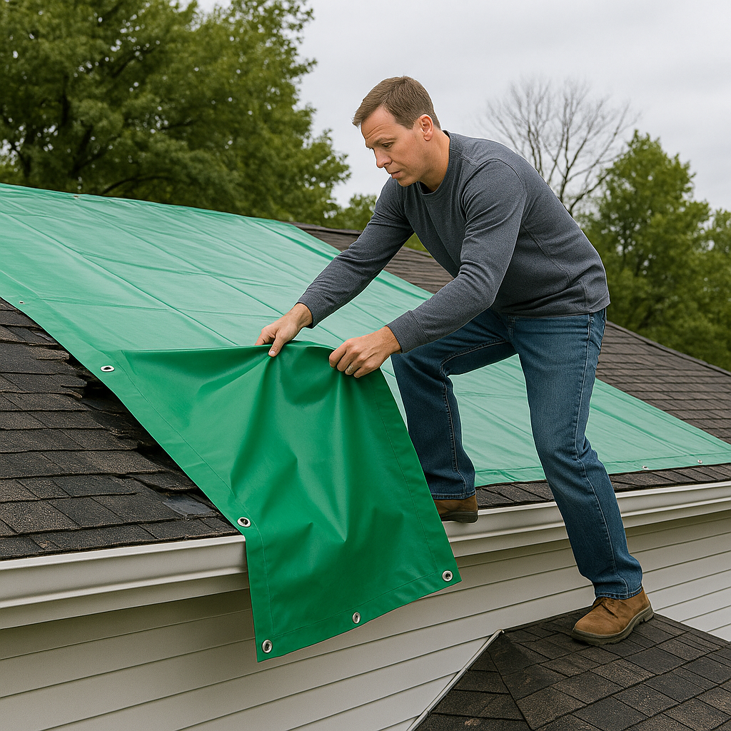 Super Heavy Duty PVC Green Tarpaulin – 570g/m² Ultra Durable Waterproof Tarp for Industrial, Outdoor, and Construction Use