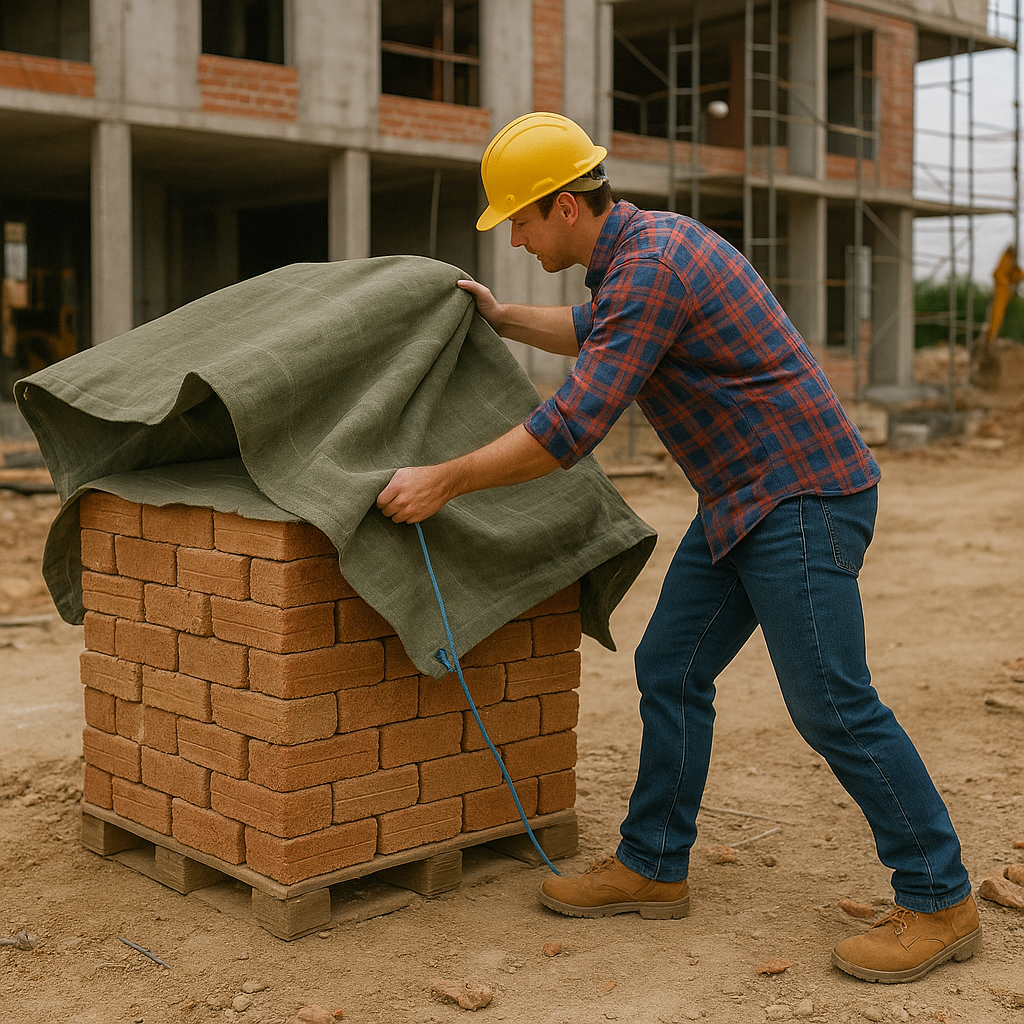 Premium Jute Tarmac Sheet High-Performance Tarpaulin For Cold Weather Insulation & Site Use