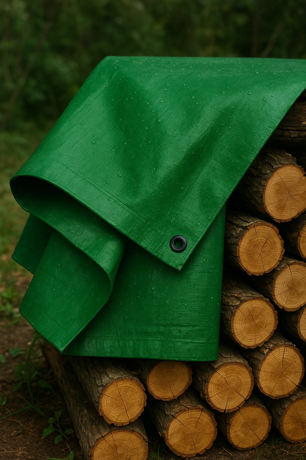 Heavy Duty Green Waterproof Tarpaulin – 200gsm Durable Cover – UV Resistant and Multi-Purpose Outdoor Protection