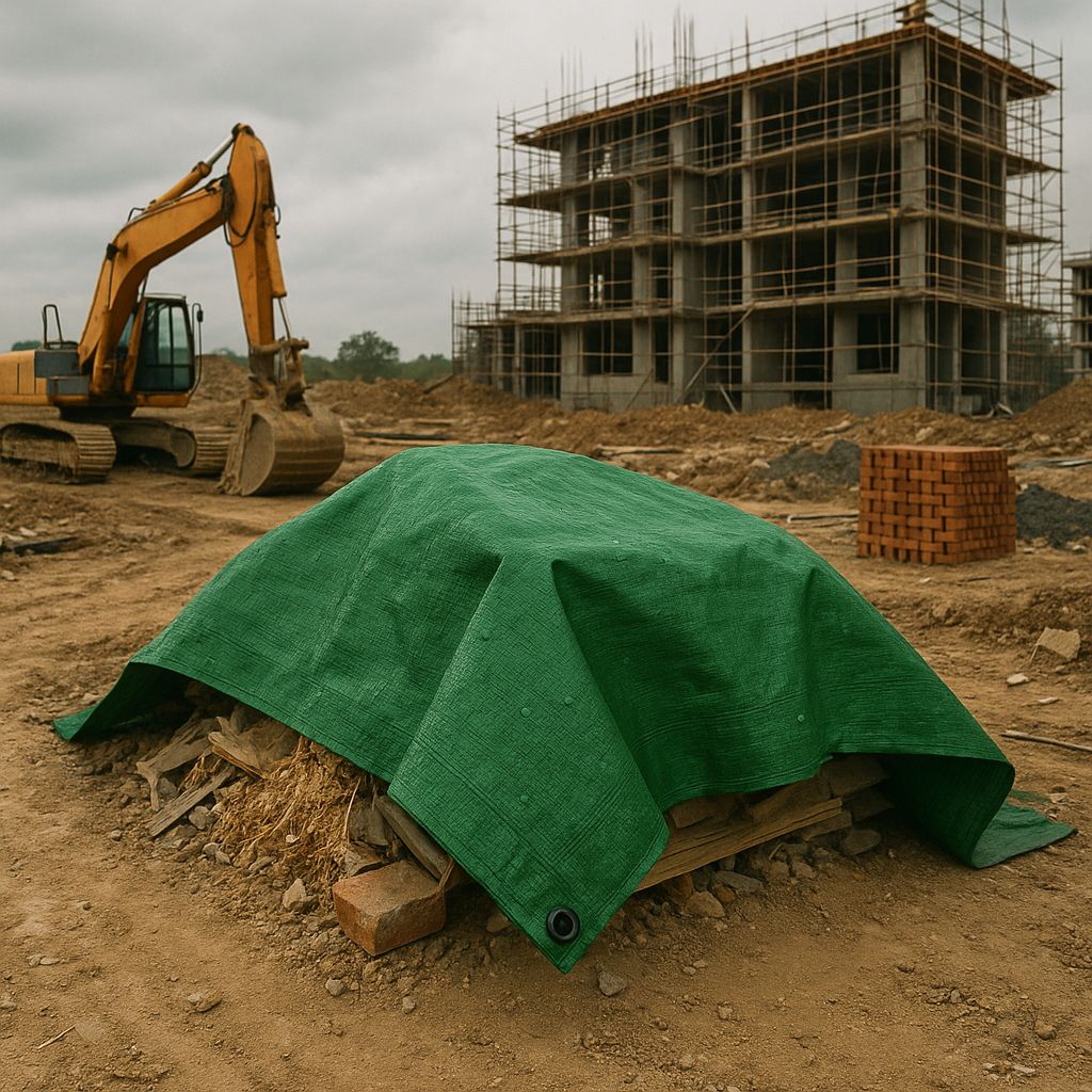 200gsm multipurpose waterproof tarpaulin rolled – outdoor UV resistant cover – Tarpaulins UK