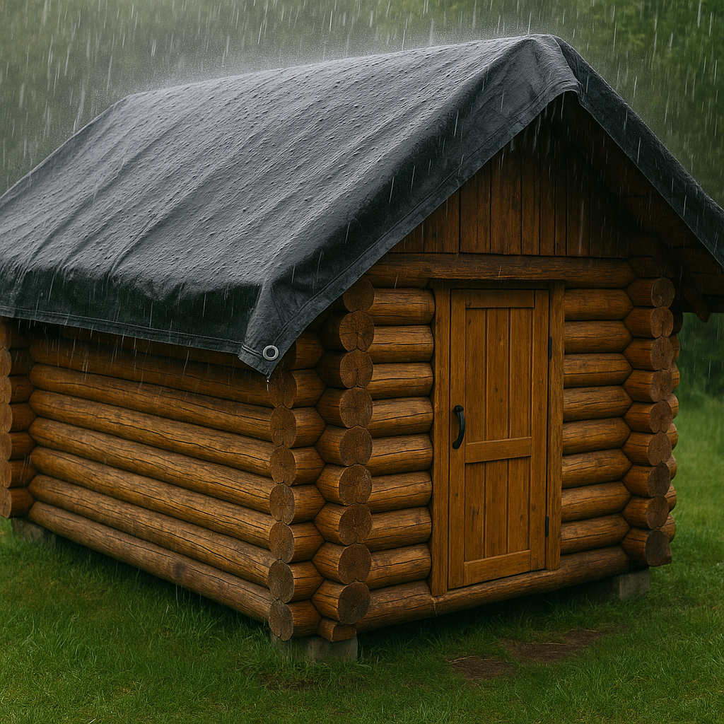 UV Protected Shrinkproof Black and Silver Heavy Duty Tarpaulin – 270gsm Premium Weatherproof Cover