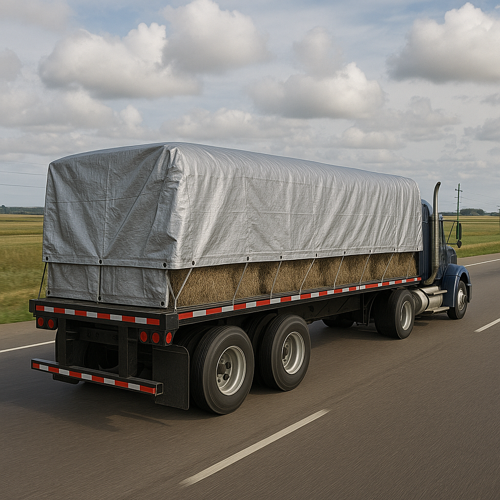 Heavy-Duty Silver Waterproof Tarpaulin 140 GSM – Reinforced Multi-Purpose Cover for Construction, Garden, and Camping | UV-Stabilised, Rotproof, Recyclable Protective Sheet