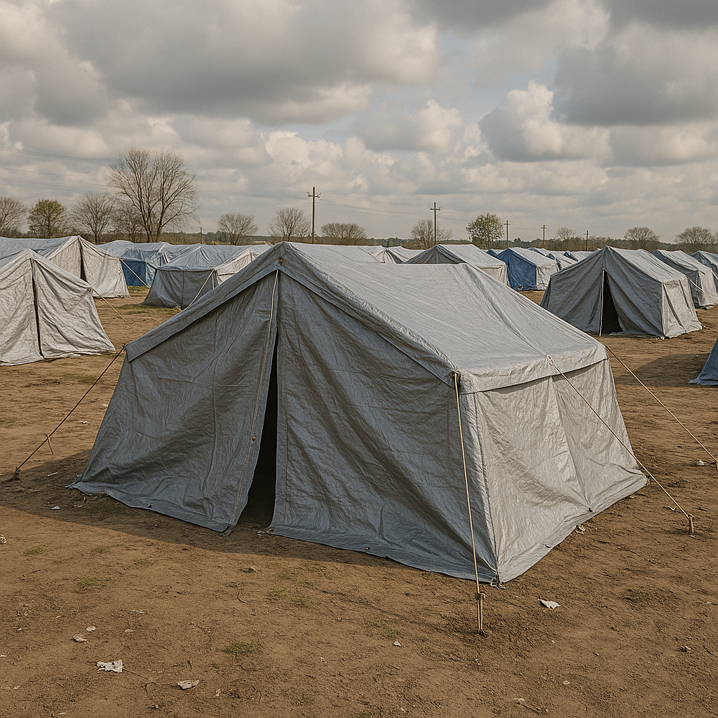 Heavy-Duty Silver Waterproof Tarpaulin 140 GSM – Reinforced Multi-Purpose Cover for Construction, Garden, and Camping | UV-Stabilised, Rotproof, Recyclable Protective Sheet