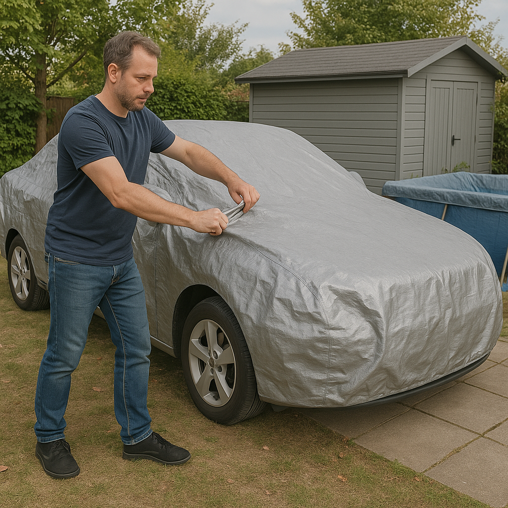 Medium Duty Waterproof Tarpaulin 140gsm – Silver Tarp Sheet for House Protection and Outdoor Camping