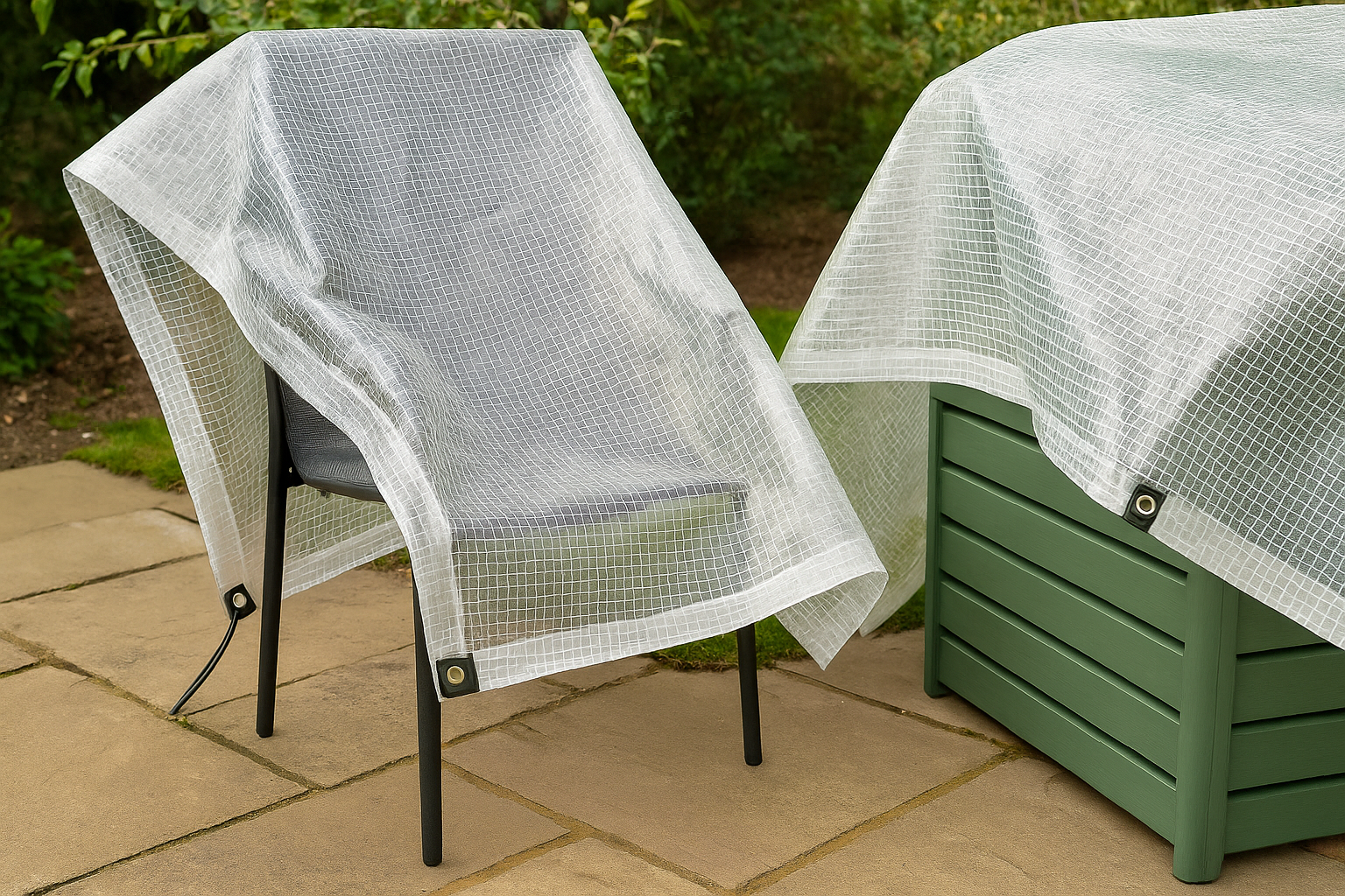 100gsm transparent tarp size options 1m to 12m – UV protected clear cover – Tarpaulins UK