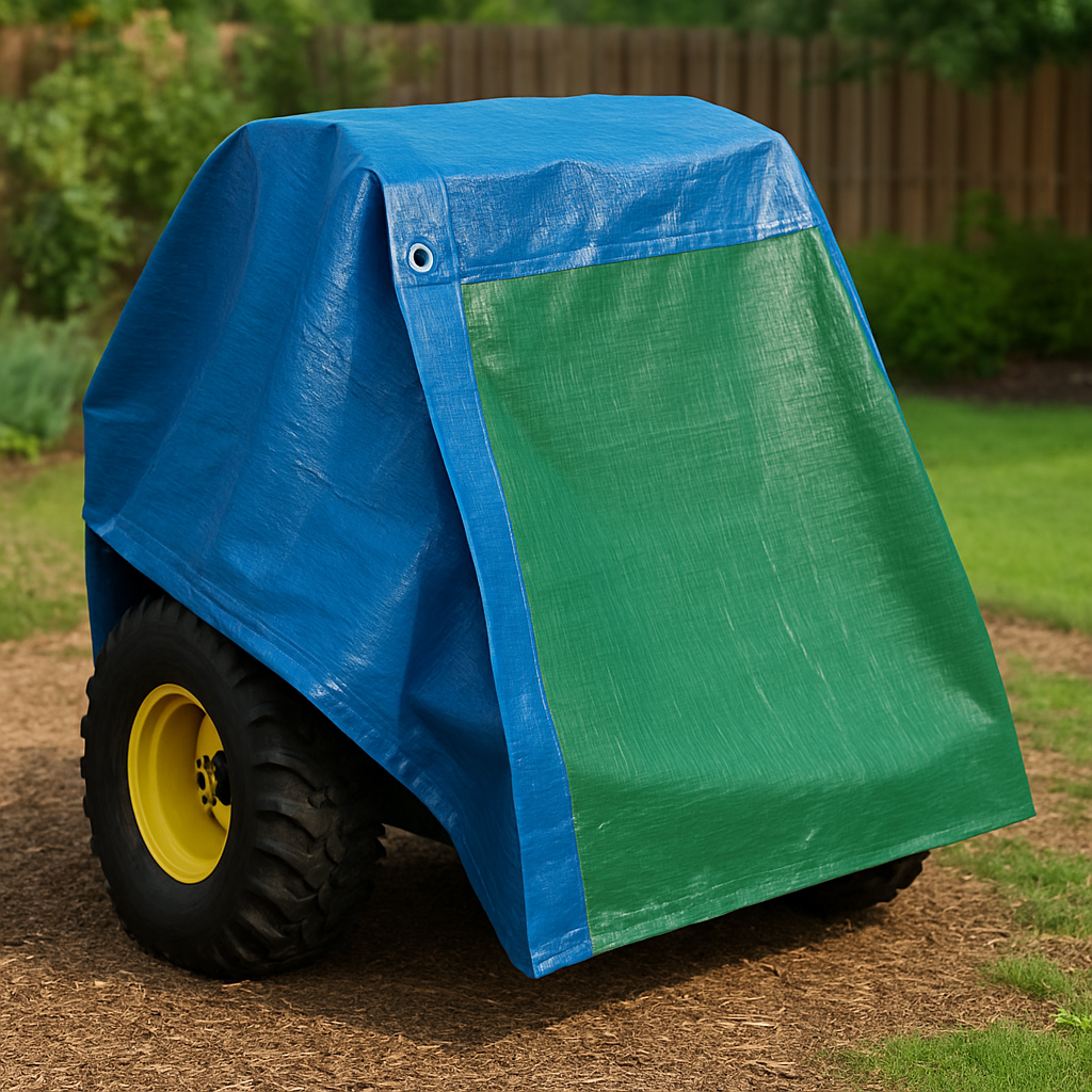 Multi-Purpose Waterproof Budget Tarpaulins - Blue/Green 70GSM Heavy Duty Cover