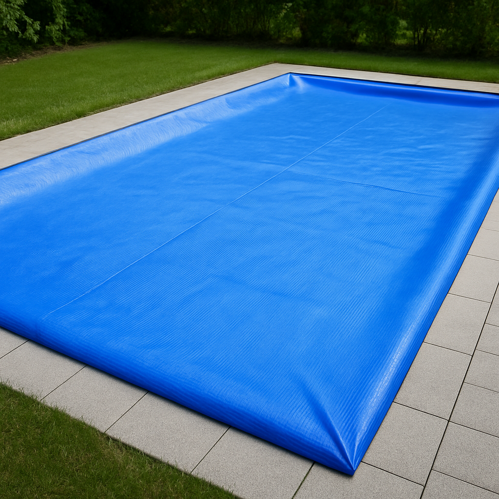 Heavy Duty Blue Waterproof Tarpaulin 100gsm – Reinforced Multi-Purpose Cover Sheet with Metal Eyelets for Outdoor Protection
