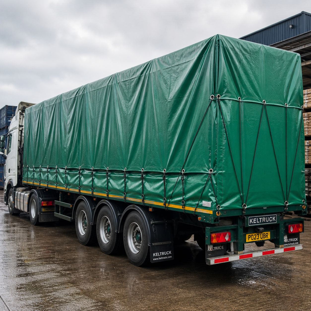 420gsm Heavy Duty Waterproof Tarpaulin – Strong PVC Cover with Eyelets for Garden, Trailer, Roof & Outdoor Protection