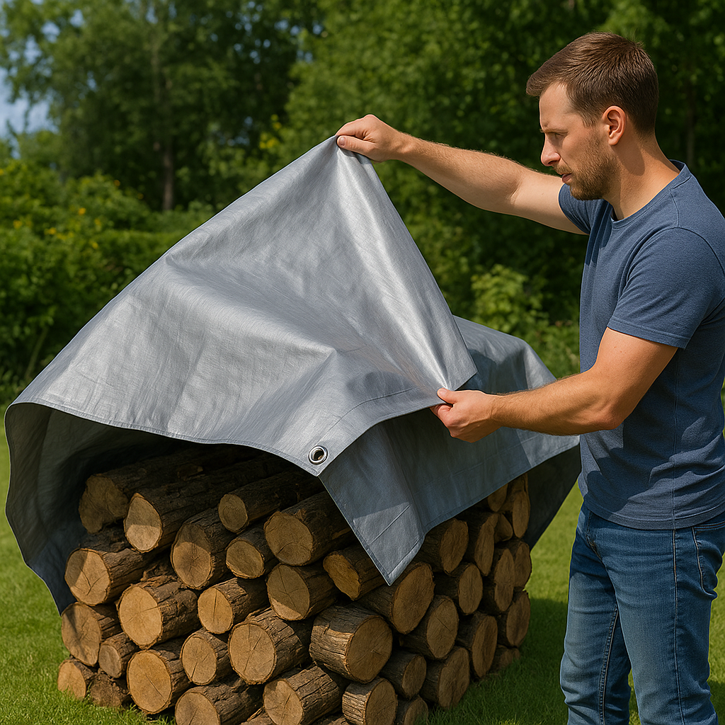 Waterproof Heavy Duty Silver Tarpaulin – 140gsm Silver Tarp Sheet for Outdoor Protection