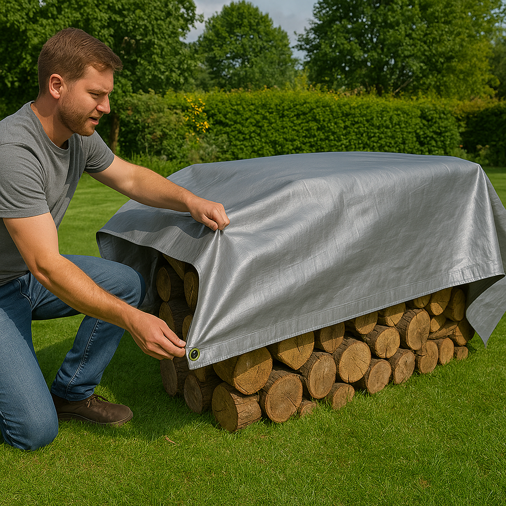 Waterproof Heavy Duty Silver Tarpaulin – 140gsm Silver Tarp Sheet for Outdoor Protection