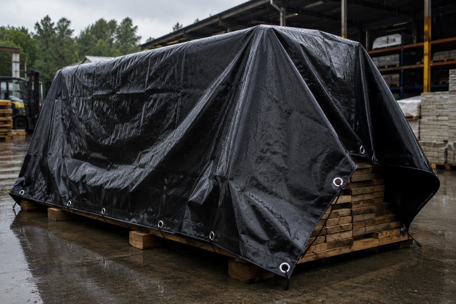 Heavy-Duty Tarpaulin 650gsm - Waterproof Cover Sheet with Reinforced Eyelets (Multiple Sizes)