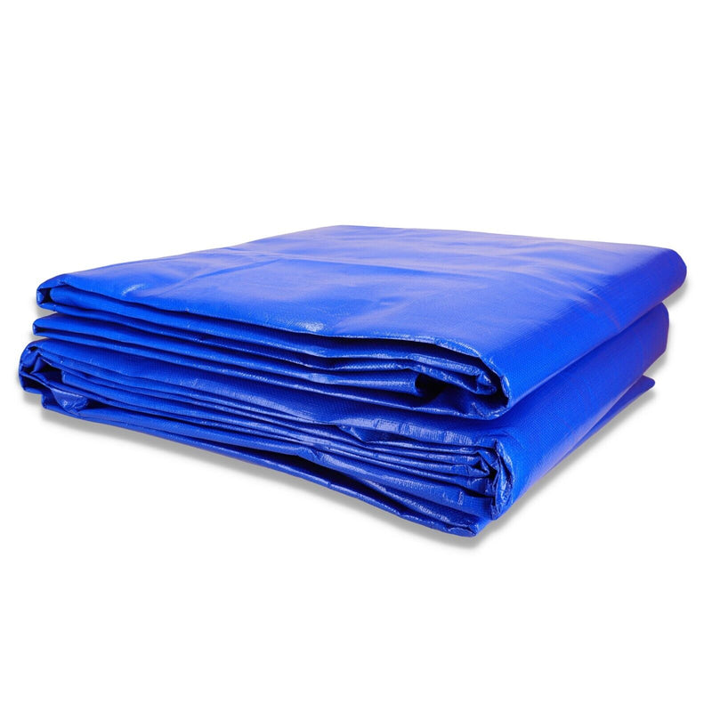 Waterproof UV Resistant Polyethylene Blue Tarpaulin 190gsm