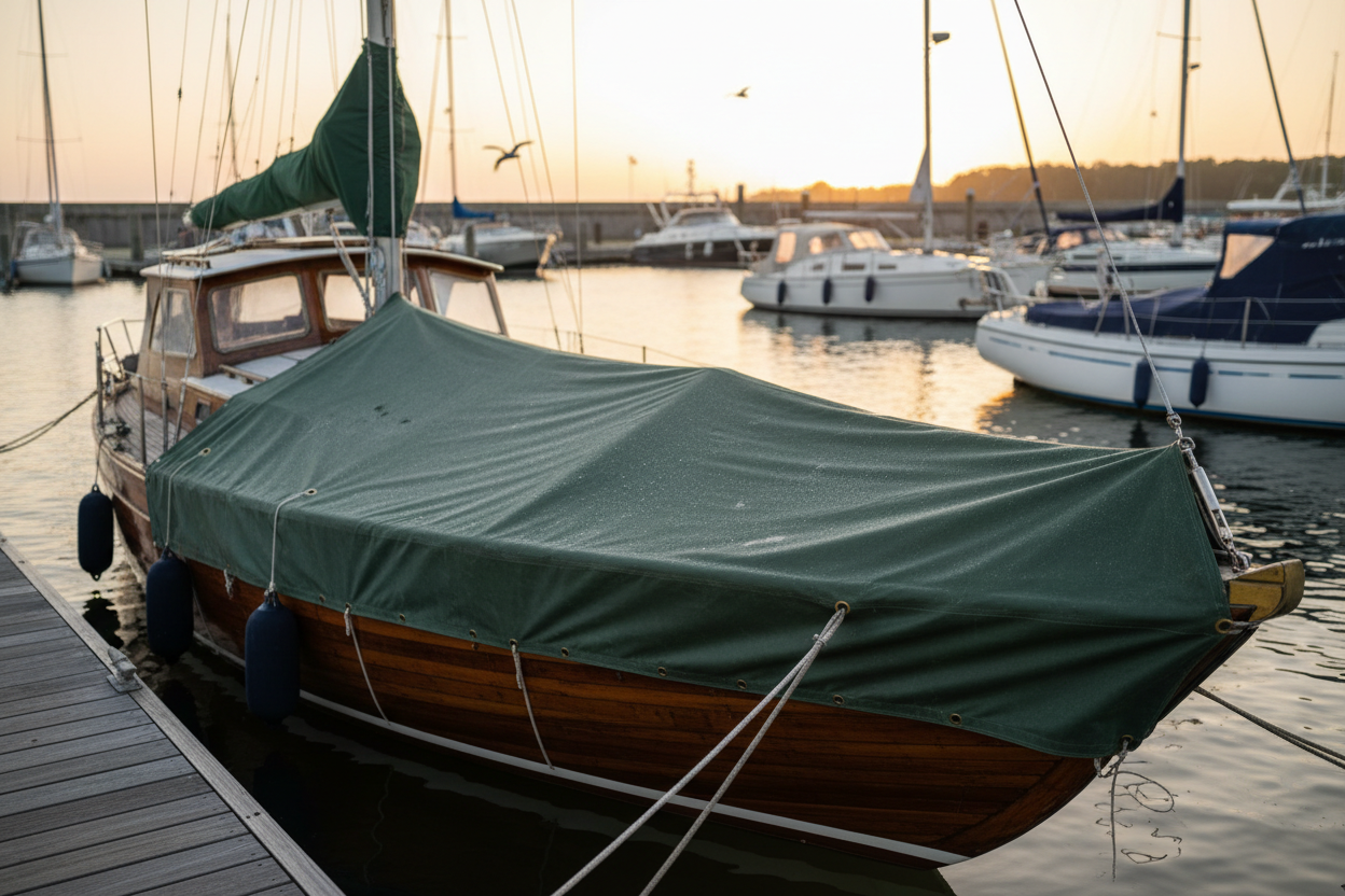Canvas Tarpaulin Boat Cover