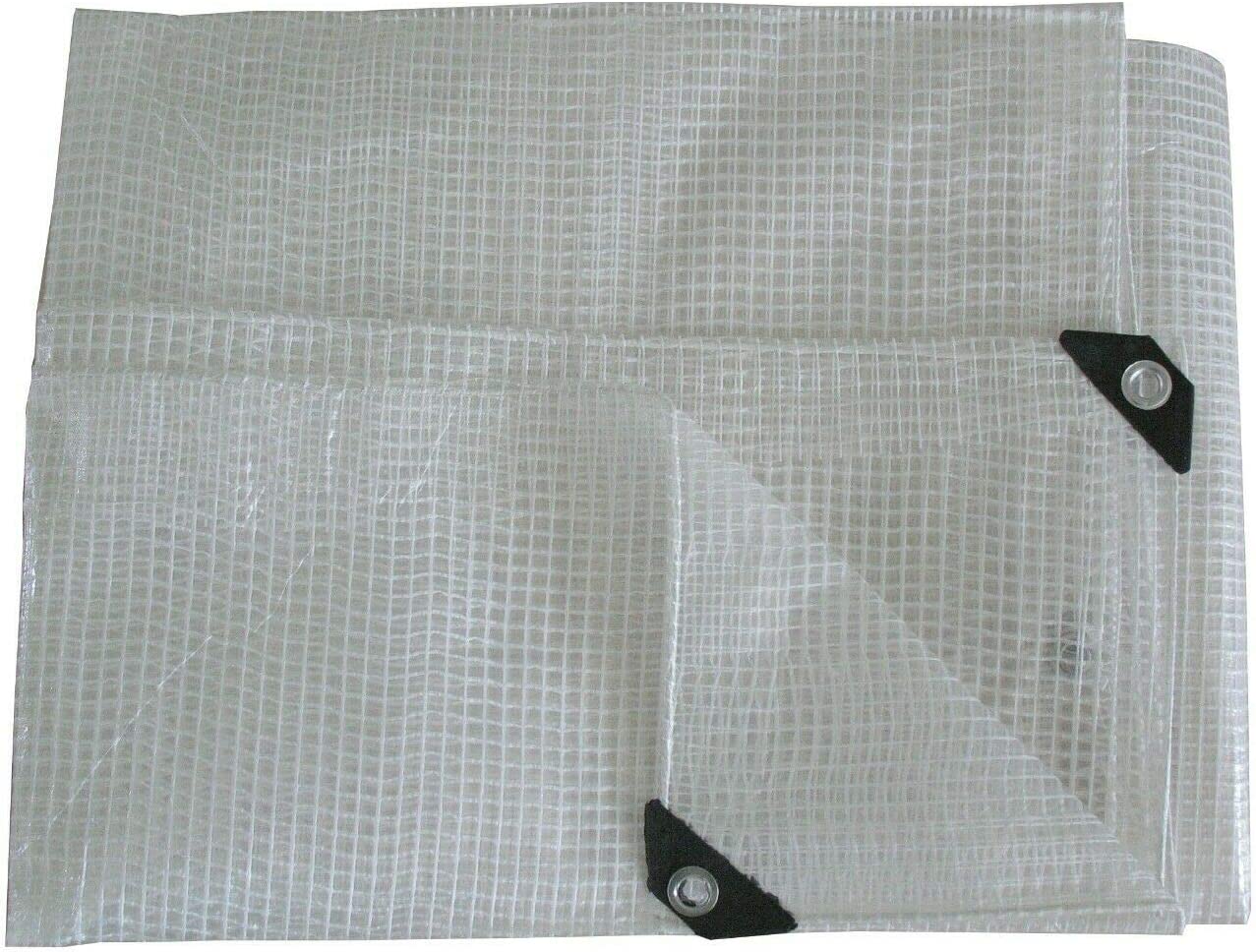 170gsm clear mono tarpaulin in use covering scaffolding – construction grade tarp – Tarpaulins UK
