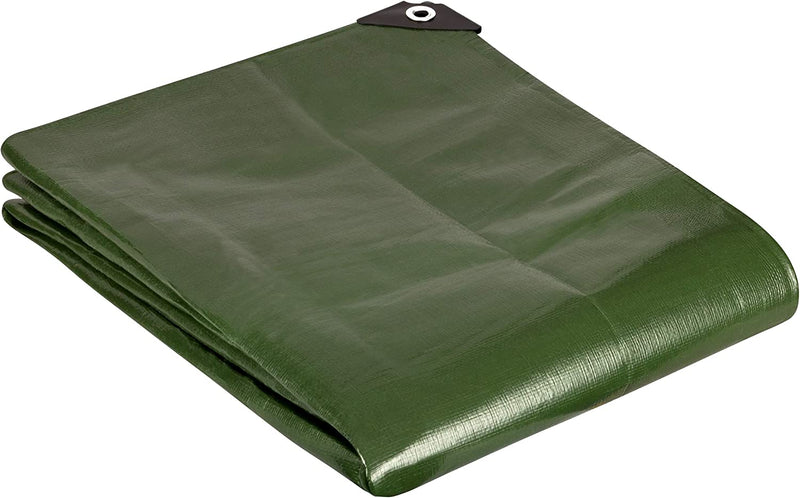 Dark Olive Green Green Heavy Duty Waterproof Tarp Sheet Cover - 200gsm