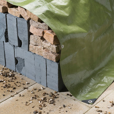 Heavy Duty Waterproof Ground Sheet Tarp Cover 200gsm - Durable All-Purpose Protective Tarpaulin