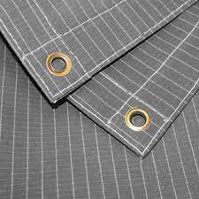 Slate Gray Heavy Duty Ripstop Canvas Tarpaulins - Grey (17OZ)