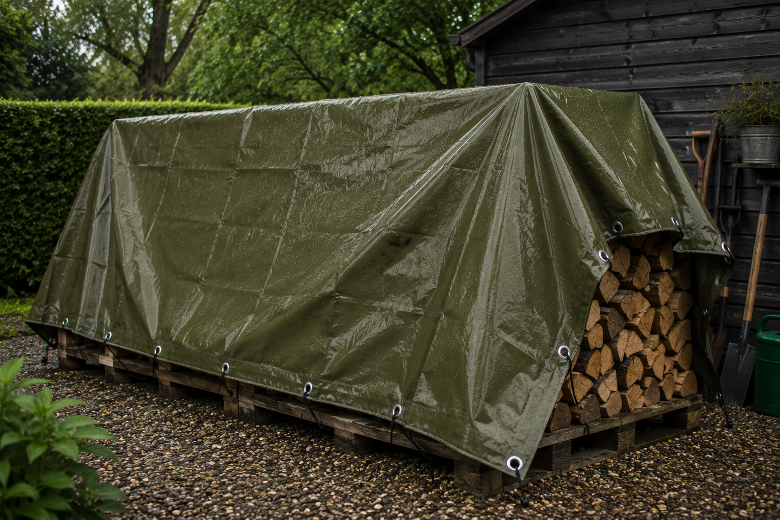 Heavy-Duty Tarpaulin 650gsm - Waterproof Cover Sheet with Reinforced Eyelets (Multiple Sizes)