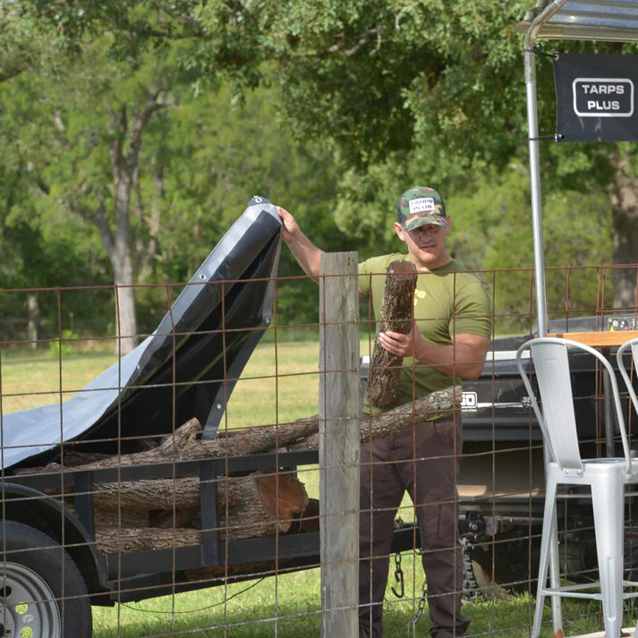 UV Protected Shrinkproof Black and Silver Heavy Duty Tarpaulin – 270gsm Premium Weatherproof Cover