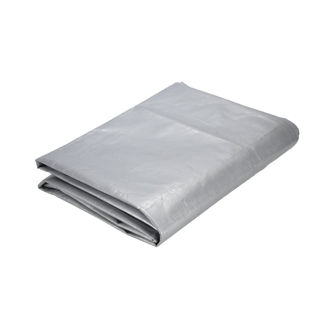 Waterproof & UV-Proof Heavy-Duty Tarpaulin 140GSM Silver Tarp for Cars, Boats & Garden Gear