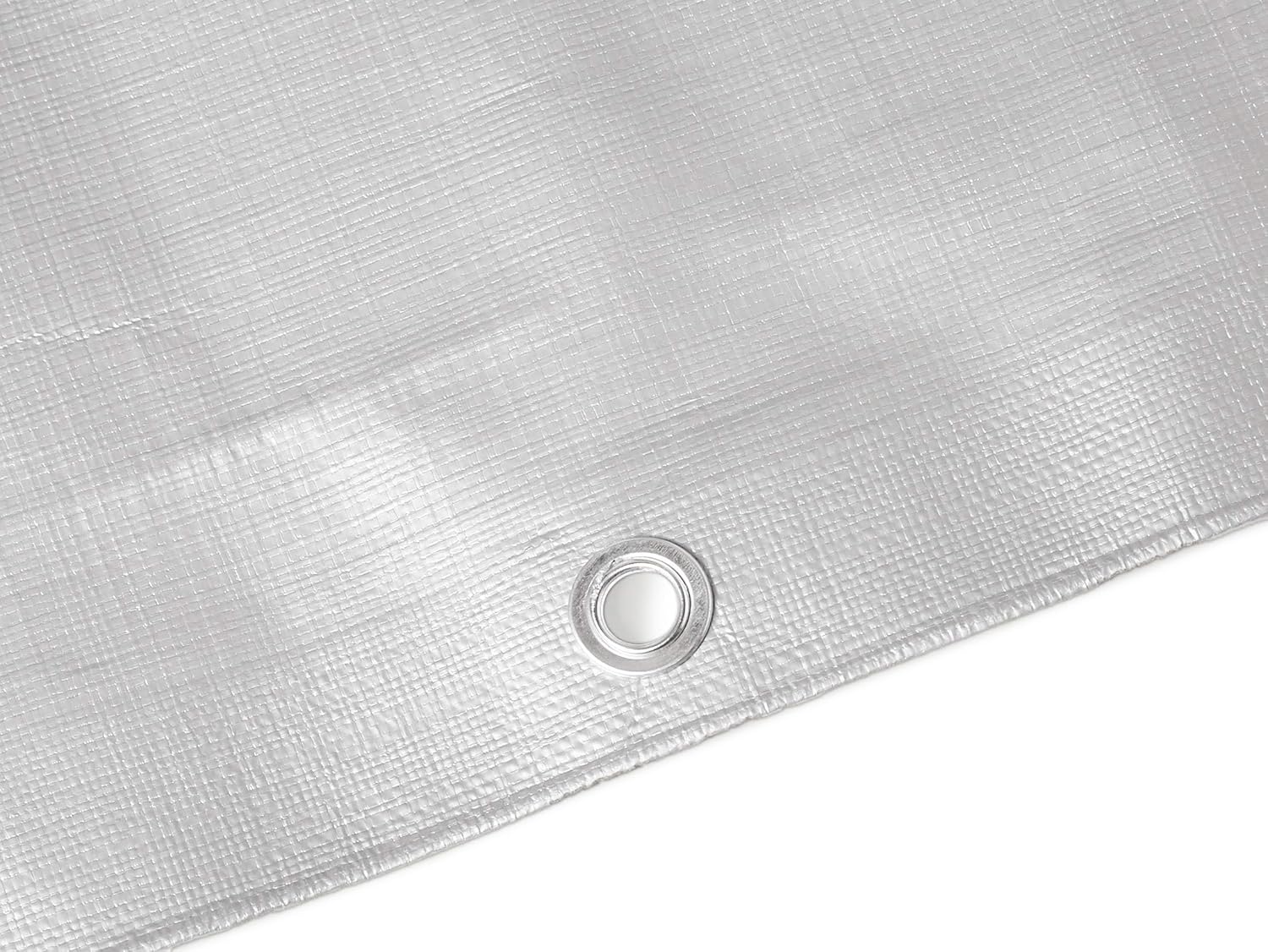 Waterproof & UV-Proof Heavy-Duty Tarpaulin 140GSM Silver Tarp for Cars, Boats & Garden Gear
