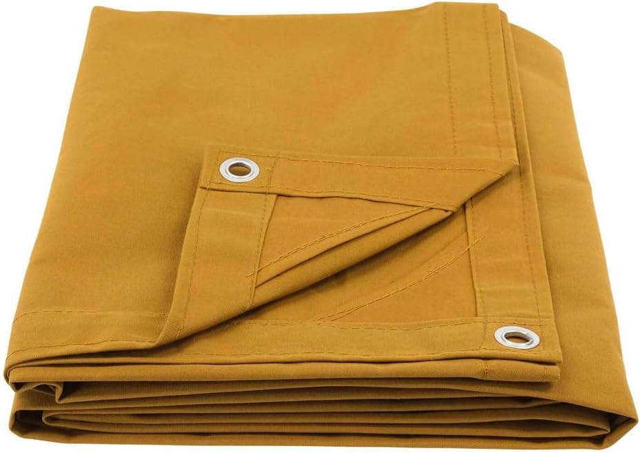 Heavyweight Waxed Canvas Tarp 18oz Eco Alternative to Plastic Industrial-Grade Protection for Outdoor Equipment