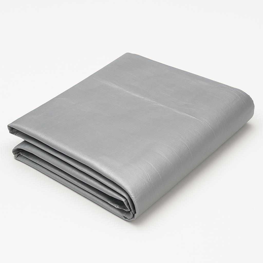 Waterproof & UV-Proof Heavy-Duty Tarpaulin 140GSM Silver Tarp for Cars, Boats & Garden Gear