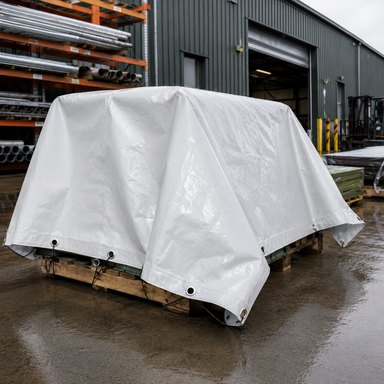 Heavy-Duty Tarpaulin 650gsm - Waterproof Cover Sheet with Reinforced Eyelets (Multiple Sizes)