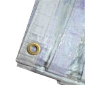 Gray Glass Clear Tarp Tarpaulin UV Resistant Clear Heavy Duty As Glass Market Stall