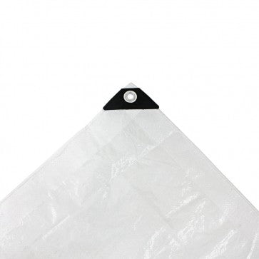 Light Gray UV Protected Waterproof Tarpaulins White 110gsm