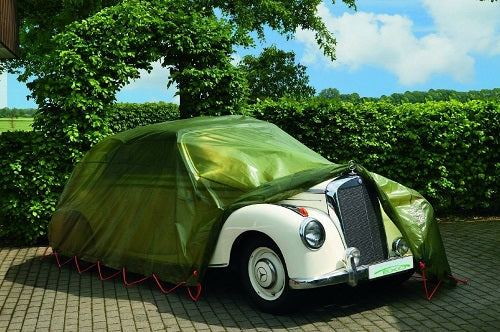 Black UV Stability Green Tarpaulin 90gsm includes Eyelets