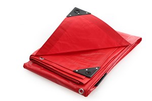 Firebrick Waterproof Tarpaulin Super Red Cricket Wicket Cover 200gsm