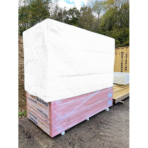 White Laminated Pallet Cover Water Resistant - 100cm