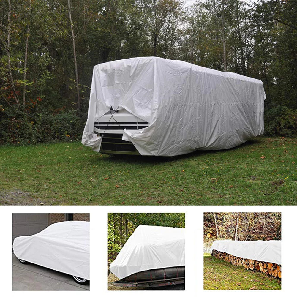 Heavy-Duty Multipurpose Waterproof Tarpaulin – UV Protected Super White 200gsm Cover for Outdoor Use