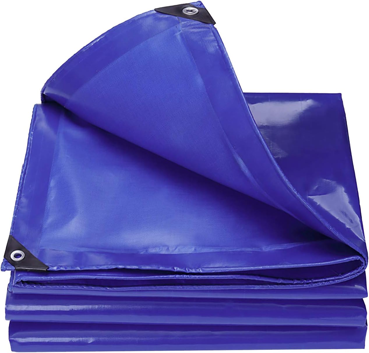 Heavy Duty Waterproof Blue Tarpaulins – 560gsm Extra Durable Tarp for Industrial, Outdoor, and Construction Use