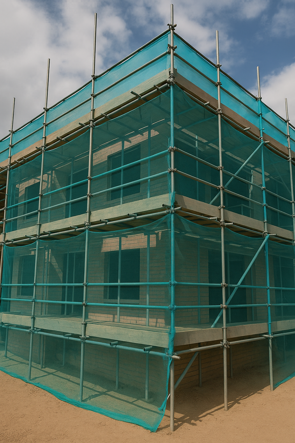 50gsm Debris Netting Roll Heavy-Duty Scaffold Safety Mesh for Construction, Gardening & Allotments