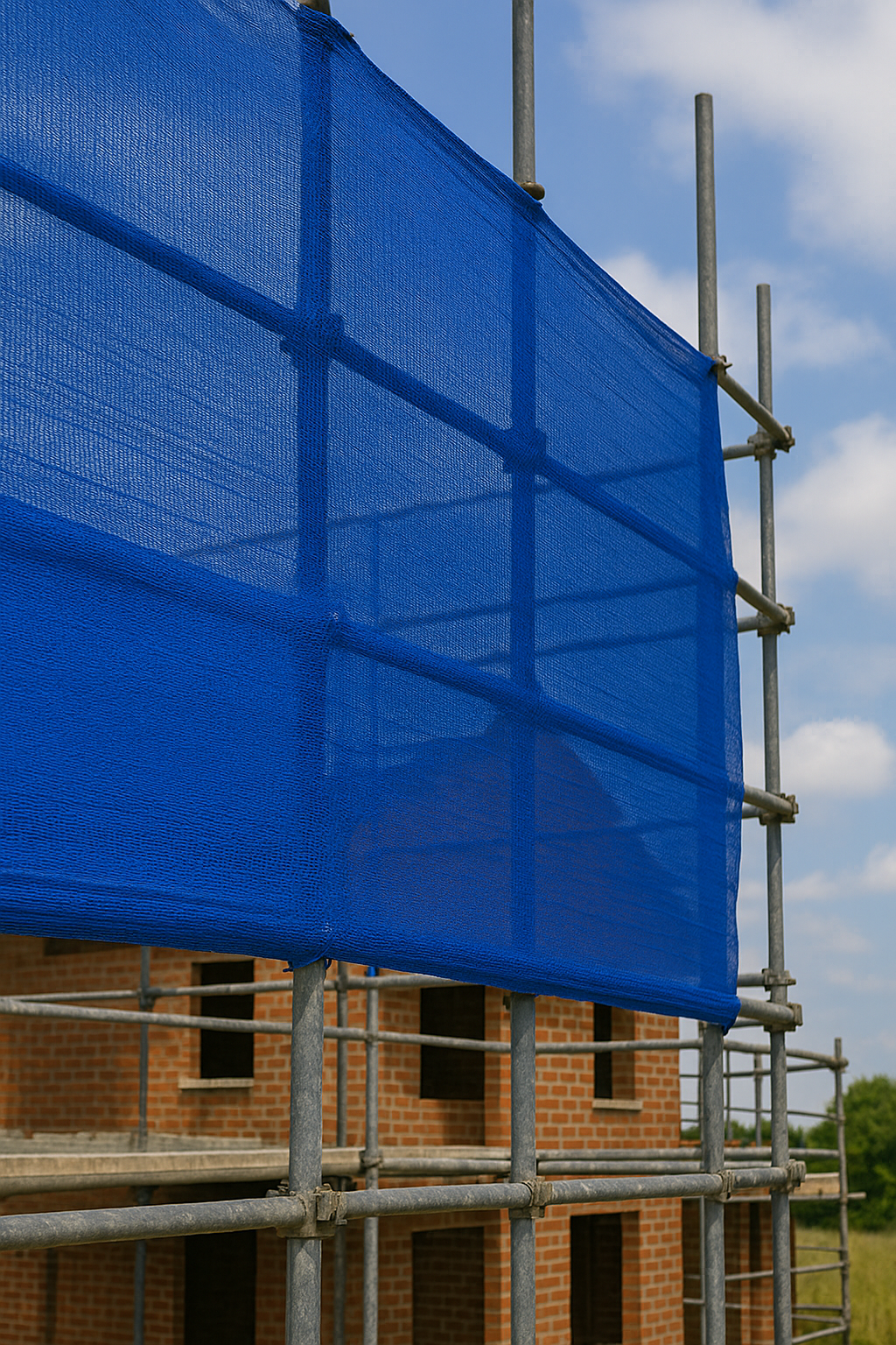 50gsm Debris Netting Roll Heavy-Duty Scaffold Safety Mesh for Construction, Gardening & Allotments