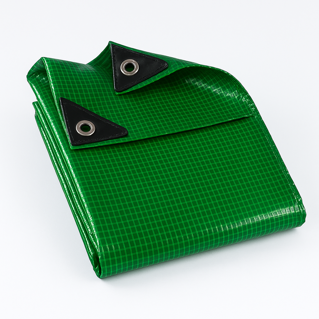 High Quality Waterproof Green Mono Cover Tarpaulin - 170gsm Heavy Duty Durable Cover