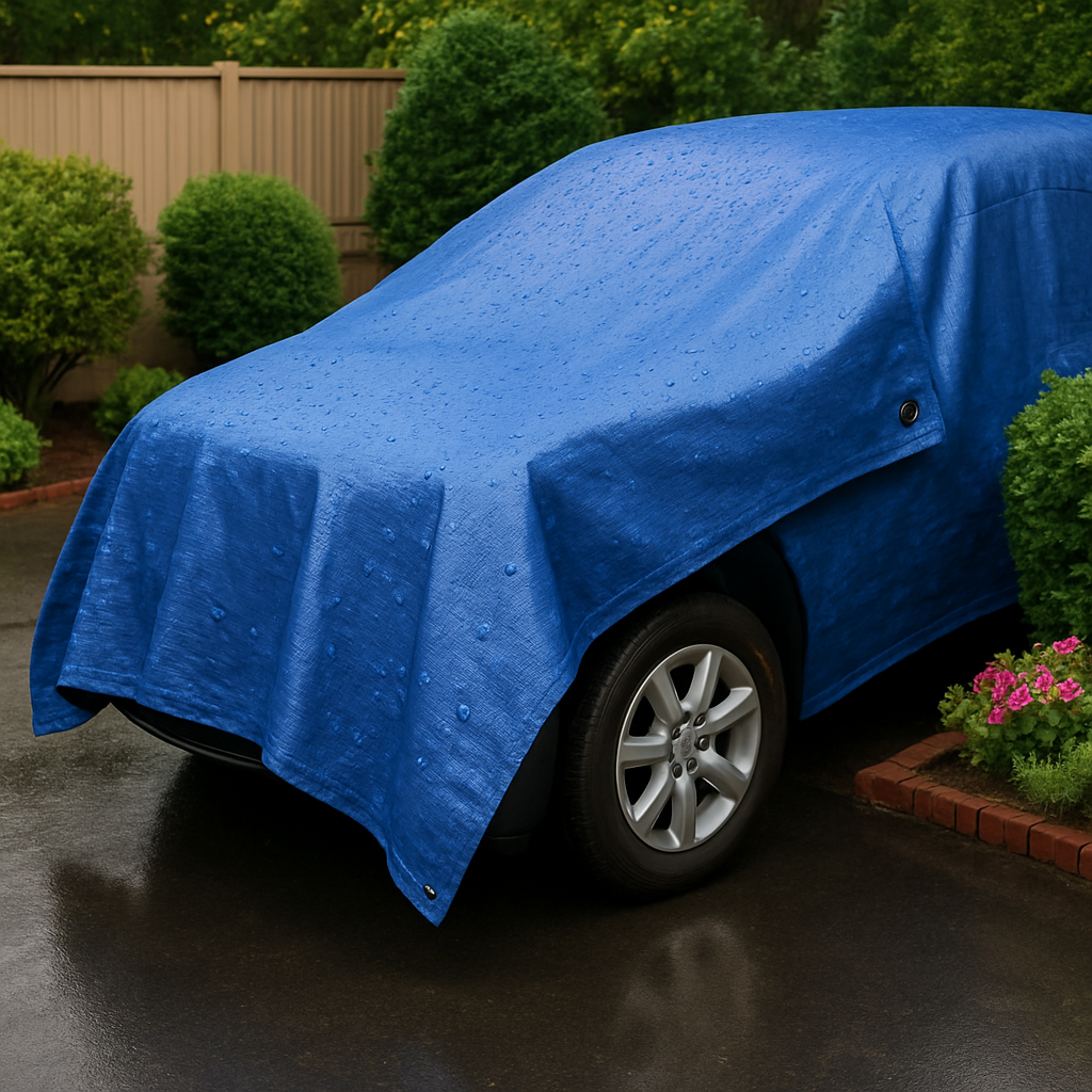 Heavy Duty UV Protected Waterproof Tarpaulin – 200gsm Tightly Woven Polyethylene - Outdoor Cover for Protection and Versatility