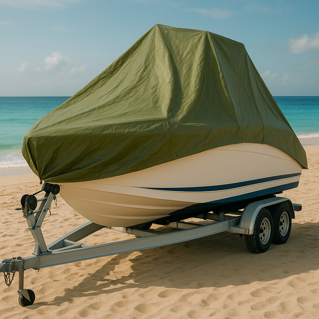 Premium Olive Green Extra Heavy Duty Tarpaulin – 560gsm Waterproof Cover for Boat and Camping