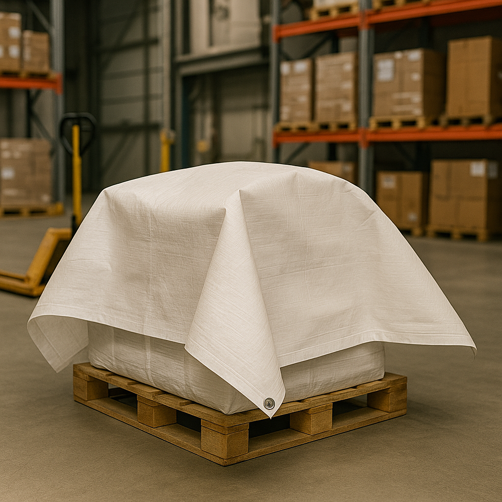 Multipurpose Waterproof White Tarpaulin 100gsm - Lightweight Durable Cover for Outdoor Protection
