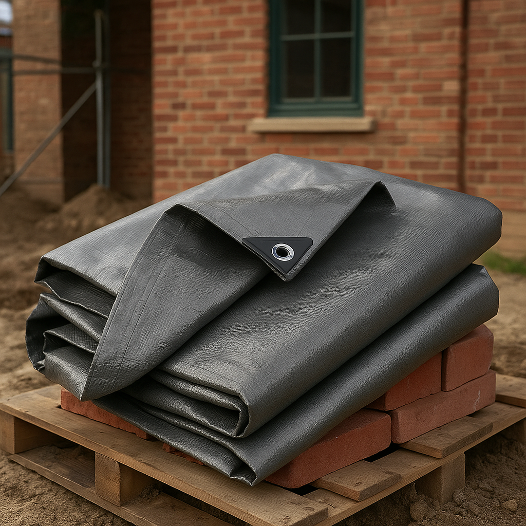 Extra Thick Grey Tarpaulin – 200gsm Heavy Duty Multipurpose Tarp for Ultimate Durability and Toughness